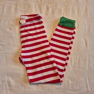 Hanna Andersson boys size size 140 or 10 pajama pants red & white stripes vguc